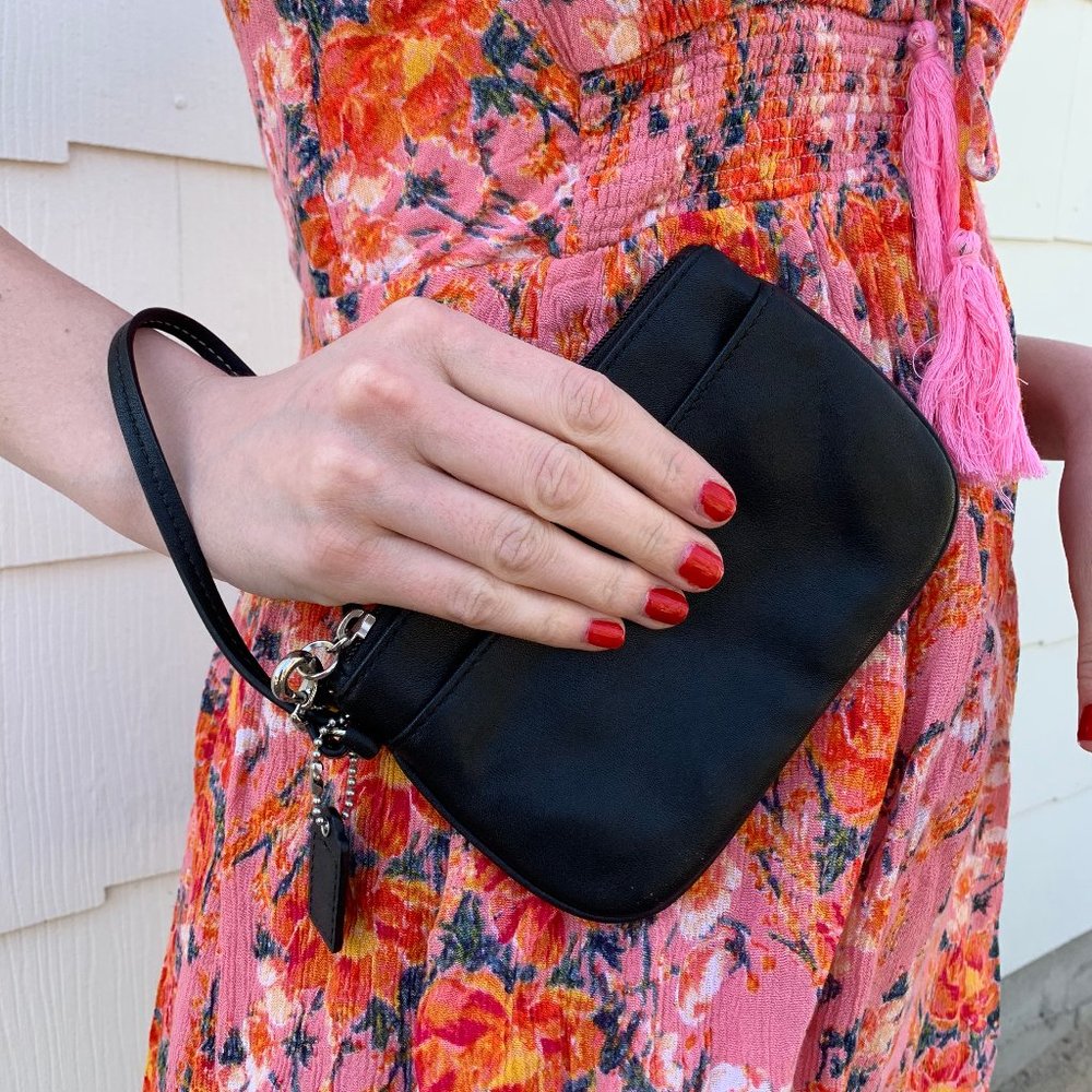Coach Black Wristlet